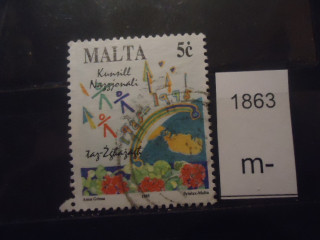 Фото марки Мальта 1995г