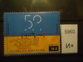 Фото марки Аргентина 1998г **