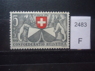 Фото марки Швейцария 1951г