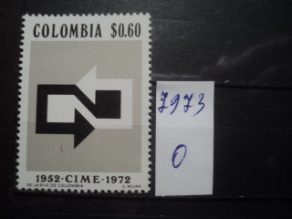 Фото марки Колумбия 1972г **