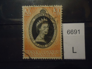Фото марки Брит. Восточная Африка 1953г