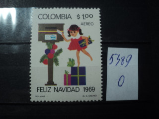 Фото марки Колумбия 1969г **