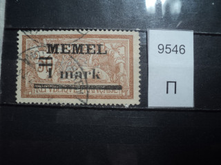 Фото марки Германская оккупация Мемеля 1920г