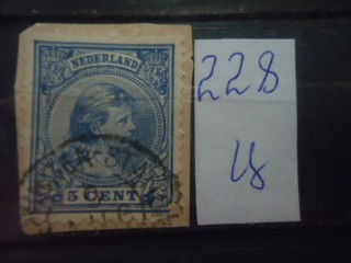 Фото марки Нидерланды 1894г Вырезка из конверта