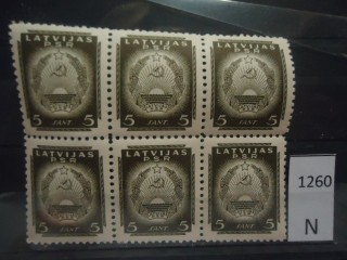 Фото марки Латвия 1940г сцепка **