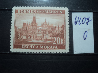 Фото марки Германская оккупация Чехословакии 1940г **