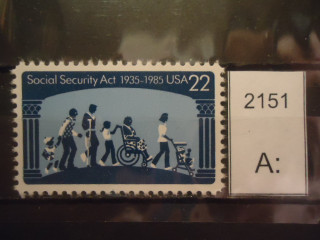 Фото марки США 1985г **