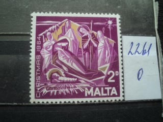 Фото марки Мальта 1964г **