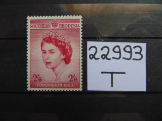 Фото марки Британская Южная Родезия 1953г *
