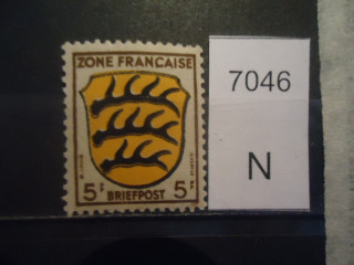 Фото марки Германия Французская зона 1945-46гг **