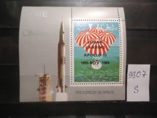 Фото марки Оман 1969г блок **