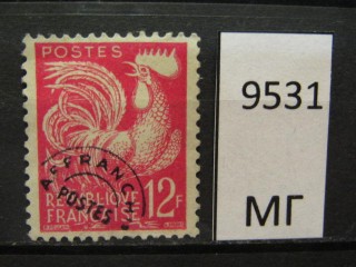 Фото марки Франция 1954г *