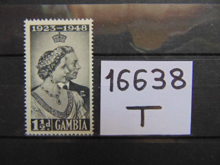 Фото марки Британская Гамбия 1948г **