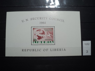 Фото марки Либерия 1961г блок **