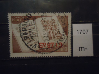 Фото марки Чили 1974г надпечатка
