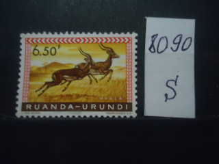 Фото марки Руанда-Урунди 1959г **
