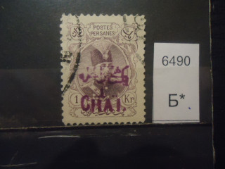 Фото марки Персия 1905-06гг надпечатка