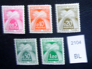 Фото марки серия taxe 1960г 80 eur *