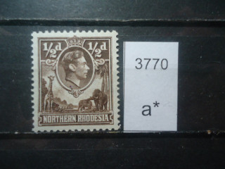 Фото марки Брит. северная Родезия 1938г **