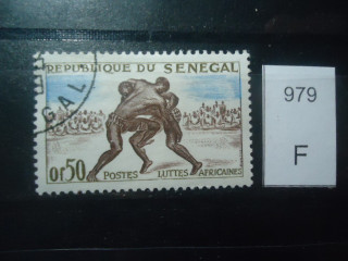 Фото марки Франц. Сенегал 1961г