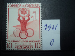 Фото марки Колумбия 1954г **