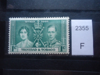 Фото марки Брит. Тринидад и Тобаго 1937г *