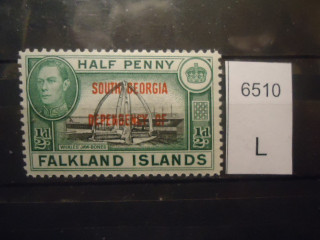 Фото марки Брит. Фолклендские острова 1944г надпечатка **