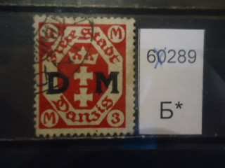 Фото марки Германия Данцинг 1922г надпечатка