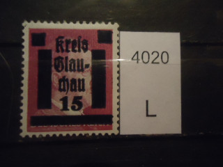 Фото марки Германская провинция Сачсен 1945г **