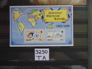 Фото марки Британский Гибралтар блок 1988г **