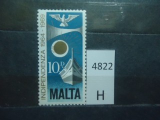 Фото марки Мальта 1969г **