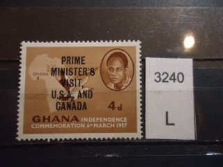 Фото марки Гана 1957г **