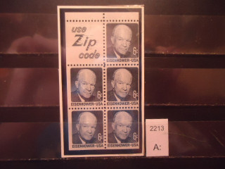 Фото марки США 1963г сцепка с купоном **