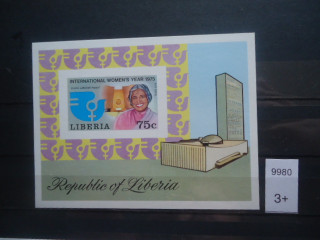 Фото марки Либерия блок 1978г (13€) **