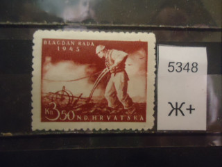 Фото марки Хорватия 1945г **
