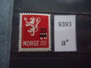 Фото марки Норвегия надпечатка **