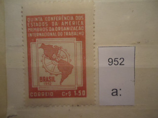 Фото марки Бразилия 1952г *