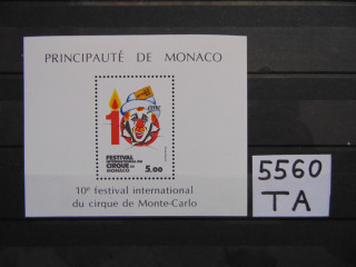 Фото марки Монако блок 1984г **