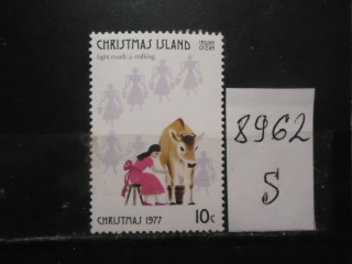 Фото марки Остров Рождества 1977г **