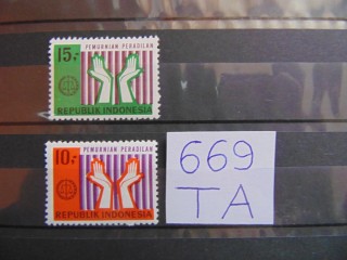 Фото марки Индонезия серия 1970г **