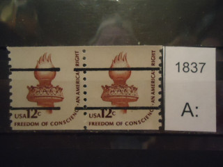 Фото марки США 1981г пара Бюро гравировки и печати **