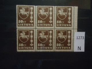 Фото марки Литва 1939г сцепка **