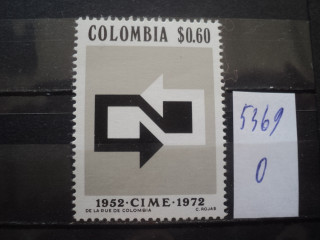 Фото марки Колумбия 1972г **