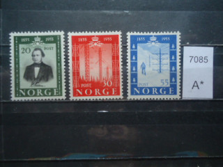 Фото марки Норвегия серия 1954г **