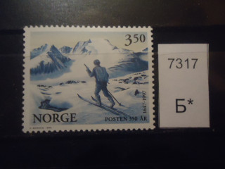 Фото марки Норвегия 1996г **