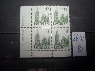 Фото марки Канада 1979г квартблок **