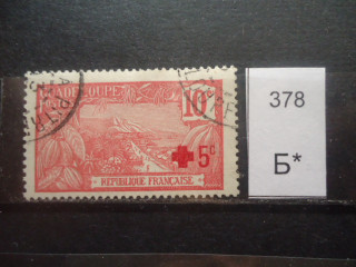 Фото марки Франц. Гваделупа 1915г надпечатка