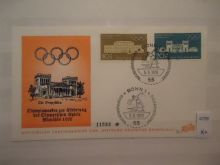 Фото марки ФРГ конверт 1970г
