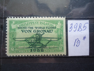 Фото марки Филиппины надпечатка 1932г **