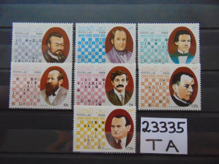 Лаос серия 1988г ** фотография марки Фото марки Лаос серия 1988г **